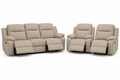 Luxe Living Premium 5 Seater Fabric Recliner Sofa Set (3+1+1) – Beige