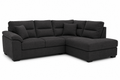 Luxe Living Premium Dark Charcoal Fabric Corner Sofa