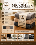 uxe Living Premium Microfiber Cleaning Cloth (3-Pack)